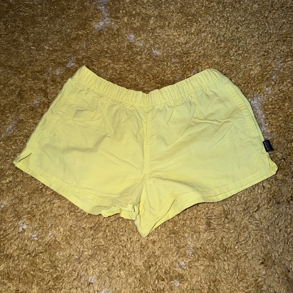 Patagonia Yellow Women's Athletic Shorts
